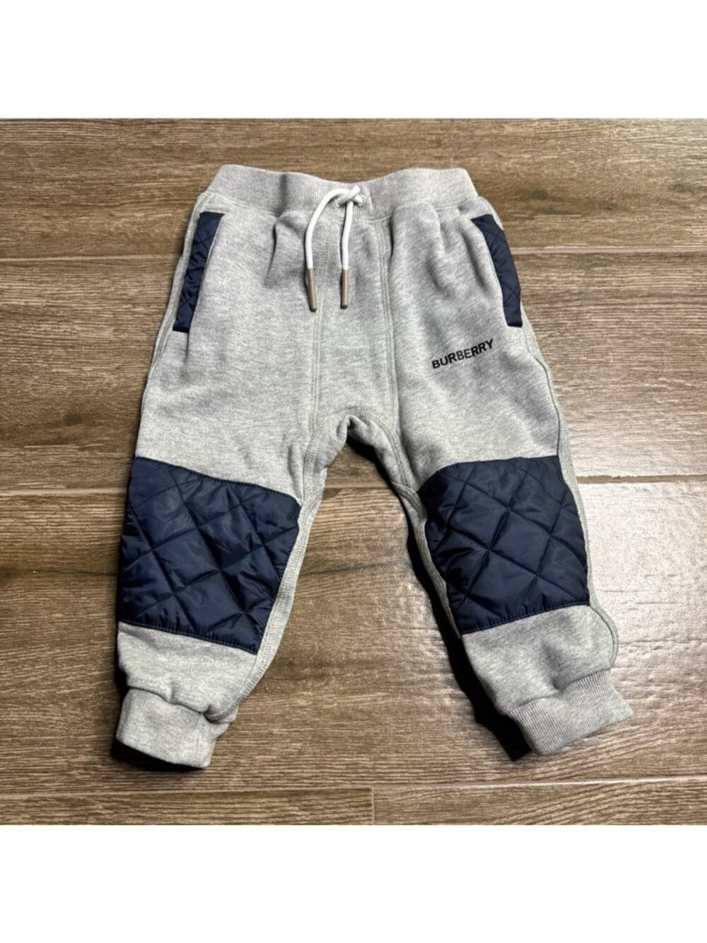 Burberry reinforced knees with quilted patches baby pants 2 years